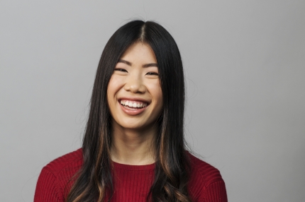 Female student smiling portrait